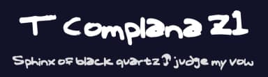 T Complana Z1 by Omar the Radwan — Script Handwritten Font — thumbnail 2