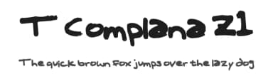 T Complana Z1 by Omar the Radwan — Script Handwritten Font — thumbnail 1