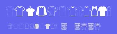 T-shirt by Woodcutter — Dingbats Font — thumbnail 3