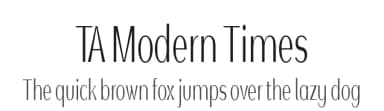 TA Modern Times by TAFT Foundry — Sans Serif Font — thumbnail 1
