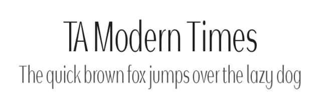 TA Modern Times by TAFT Foundry — Sans Serif Font