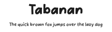 Tabanan by wepfont.com — Script Handwritten Font — thumbnail 1