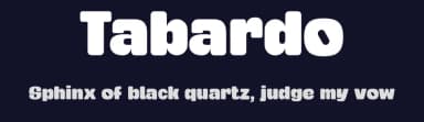 Tabardo by deFharo — Sans Serif Font — thumbnail 2