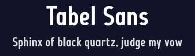 Tabel Sans by wepfont.com — Sans Serif Font — thumbnail 2