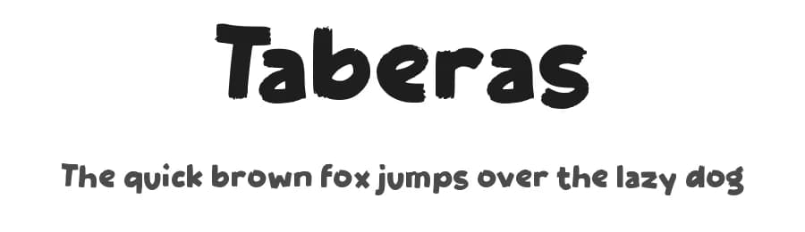 Taberas by wepfont.com — Script Handwritten Font