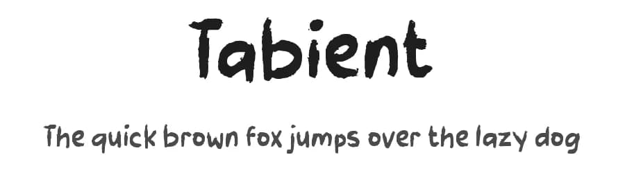 Tabient by wepfont.com — Script Handwritten Font