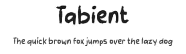 Tabient by wepfont.com — Script Handwritten Font — thumbnail 1
