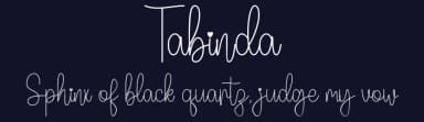 Tabinda by Hardiboy Design — Script Handwritten Font — thumbnail 2
