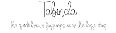 Tabinda by Hardiboy Design — Script Handwritten Font — thumbnail 1
