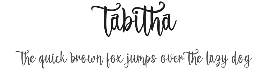 Tabitha by Graphix Line Studio — Script Handwritten Font