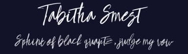 Tabitha Smest by mightype — Script Handwritten Font — thumbnail 2