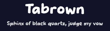 Tabrown by wepfont.com — Script Handwritten Font — thumbnail 2