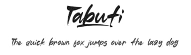 Tabuti by Khurasan — Script Handwritten Font — thumbnail 1