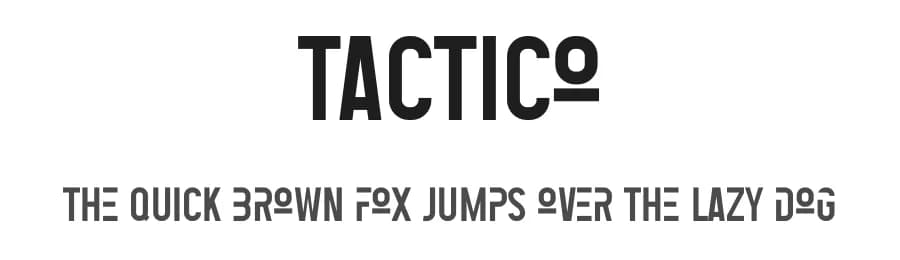 Tactico by Salamahtype.com — Sans Serif Font