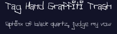 Tag Hand Graffiti Trash by Manuel Viergutz | Typo Graphic Design — Script Handwritten Font — thumbnail 2