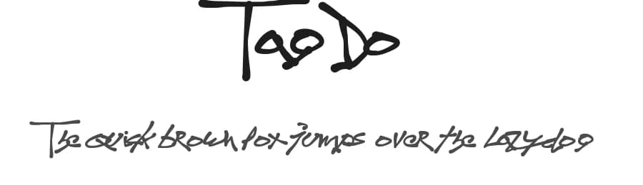 TagDo by Dominik Hruza — Script Handwritten Font