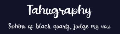 Tahugraphy by Eddy Goodboy — Script Handwritten Font — thumbnail 2
