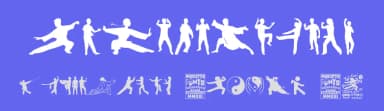 Tai-Chi Silhouette by Woodcutter — Dingbats Font — thumbnail 3