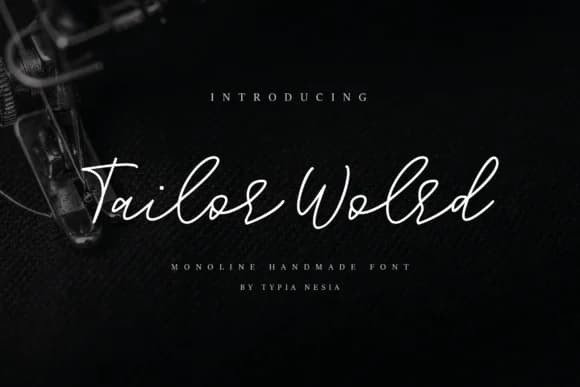Tailor World Font by Typia Nesia — Script Handwritten Font
