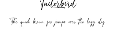 Tailorbird by VinType — Script Handwritten Font — thumbnail 1