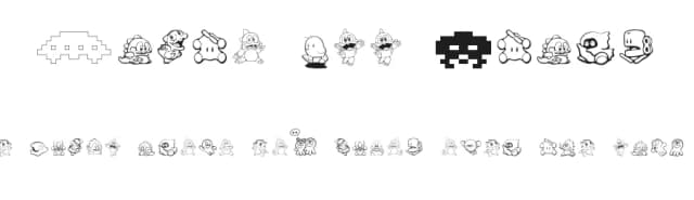 Taito All Stars by Freaky Fonts — Dingbats Font