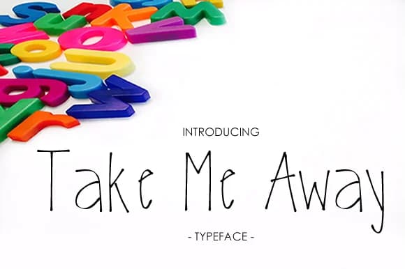 Take Me Away Font by yh.seaofknowledge — Script Handwritten Font