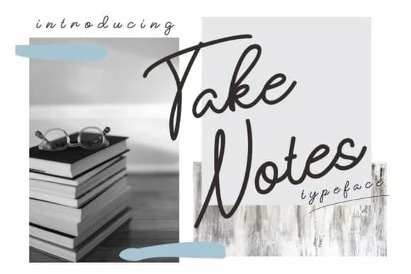 Take Notes Font by takoliko — Script Handwritten Font