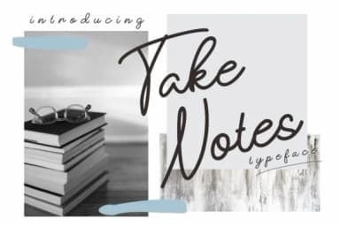 Take Notes Font by takoliko — Script Handwritten Font — thumbnail 1