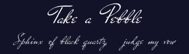 Take a Pebble by Intellecta Design — Script Handwritten Font — thumbnail 2