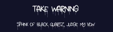 Take Warning by Skyhaven Fonts — Script Handwritten Font — thumbnail 2