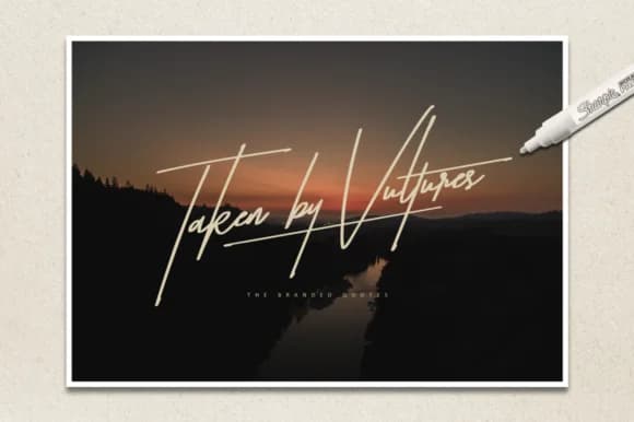 Taken by Vultures Font by thebrandedquotes — Script Handwritten Font
