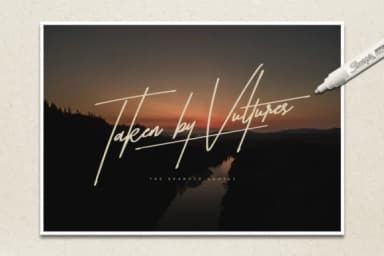 Taken by Vultures Font by thebrandedquotes — Script Handwritten Font — thumbnail 1