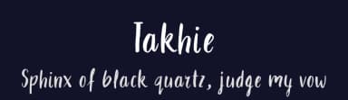 Takhie by nantia.co — Script Handwritten Font — thumbnail 2