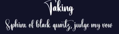 Taking by Scratchones — Script Handwritten Font — thumbnail 2
