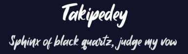 Takipedey by Ikrar Bey Khubaib — Script Handwritten Font — thumbnail 2