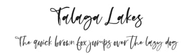 Talaga Lakes by Ibrahima Studio — Script Handwritten Font — thumbnail 1