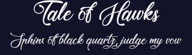 Tale of Hawks by Typhoon Type - Suthi Srisopha — Script Handwritten Font — thumbnail 2
