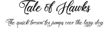 Tale of Hawks by Typhoon Type - Suthi Srisopha — Script Handwritten Font — thumbnail 1