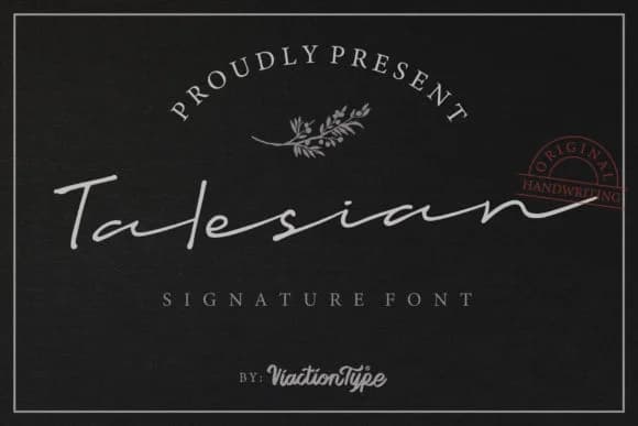Talesian Font by Viaction Type.Co — Script Handwritten Font — preview 1