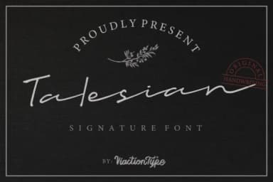 Talesian Font by Viaction Type.Co — Script Handwritten Font — thumbnail 1