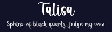 Talisa by Graphix Line Studio — Script Handwritten Font — thumbnail 2