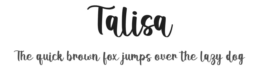 Talisa by Graphix Line Studio — Script Handwritten Font