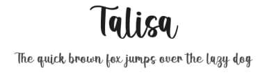 Talisa by Graphix Line Studio — Script Handwritten Font — thumbnail 1