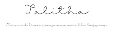 Talitha by Sandylukee — Script Handwritten Font — thumbnail 1