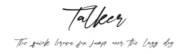 Talker by Jadatype — Script Handwritten Font — thumbnail 1