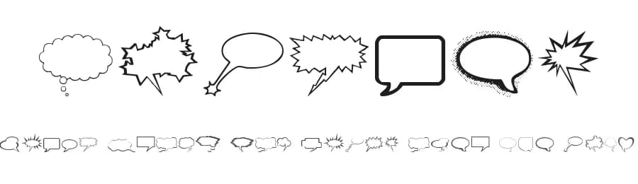 Talkies by Iconian Fonts — Dingbats Font