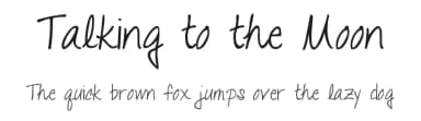 Talking to the Moon by Kimberly Geswein — Script Handwritten Font — thumbnail 1