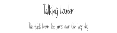 Talking Louder by Xerographer Fonts — Script Handwritten Font — thumbnail 1