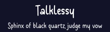 Talklessy by Allouse Studio — Script Handwritten Font — thumbnail 2