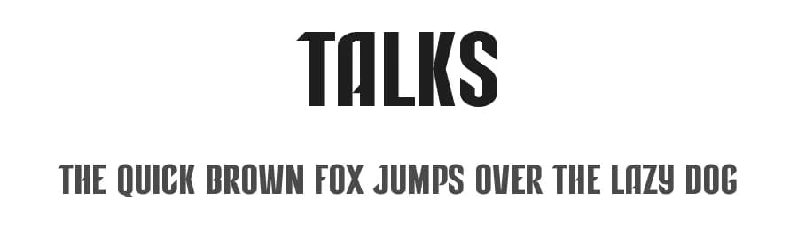 Talks by Graphicxell — Sans Serif Font